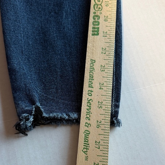 Old Navy Rockstar Super Skinny Mid-Rise Ankle Jeans Stretch Midnight Blue Denim - Picture 13 of 13